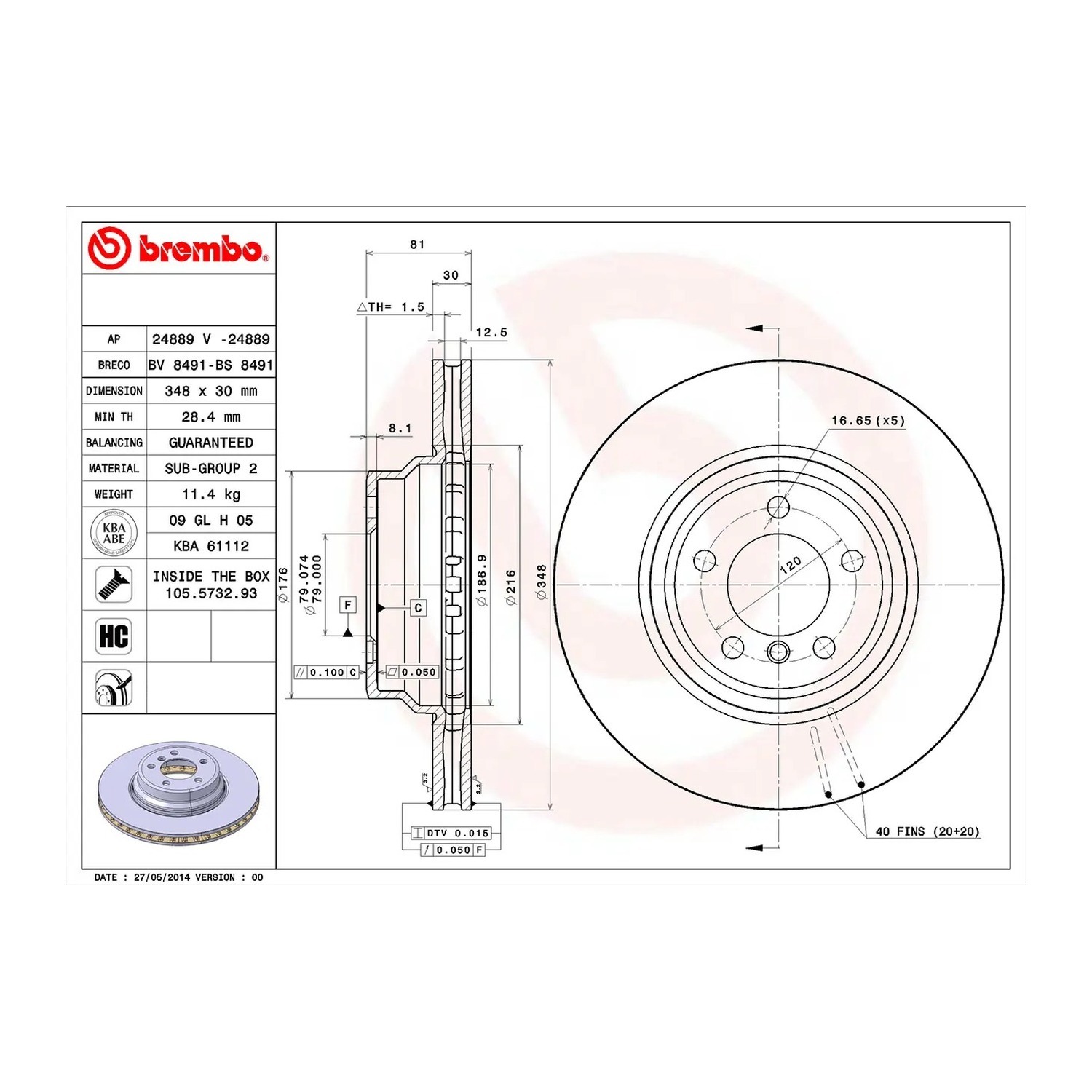 BMW 745i E65 앞세트 브레이크 디스크 BREMBO 34116750267 34116864057 3392