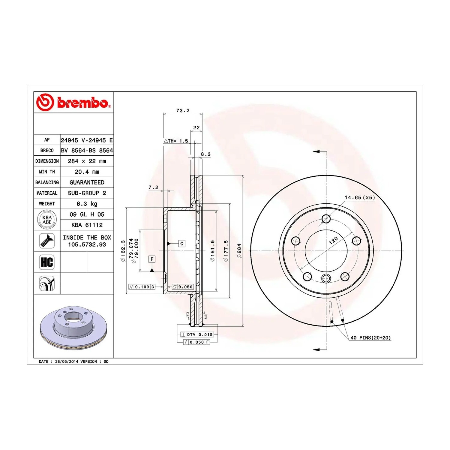BMW 1시리즈 E87 앞세트 브레이크 디스크 BREMBO 34116764629 34116854996 e489