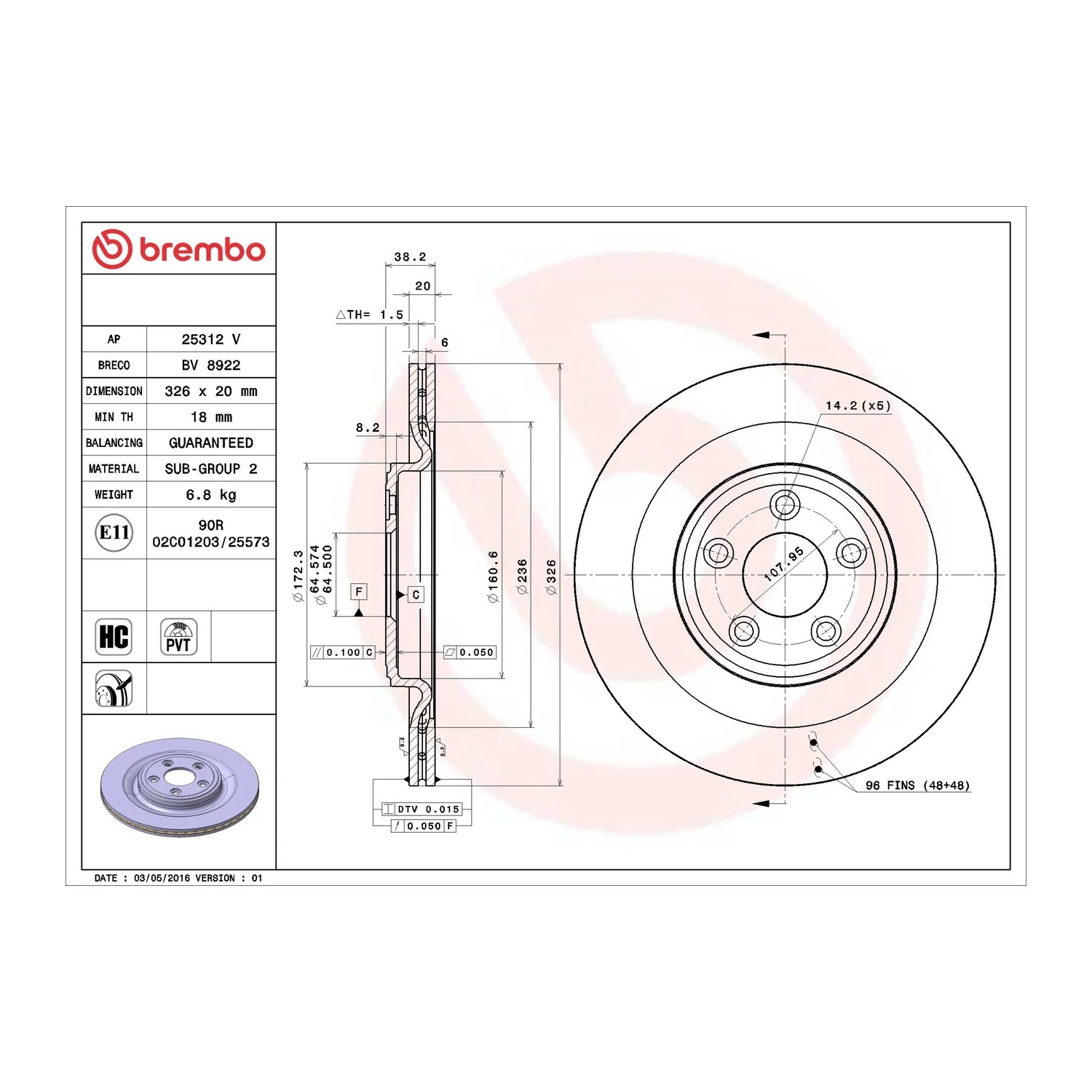 BREMBO 뒤세트 브레이크 디스크