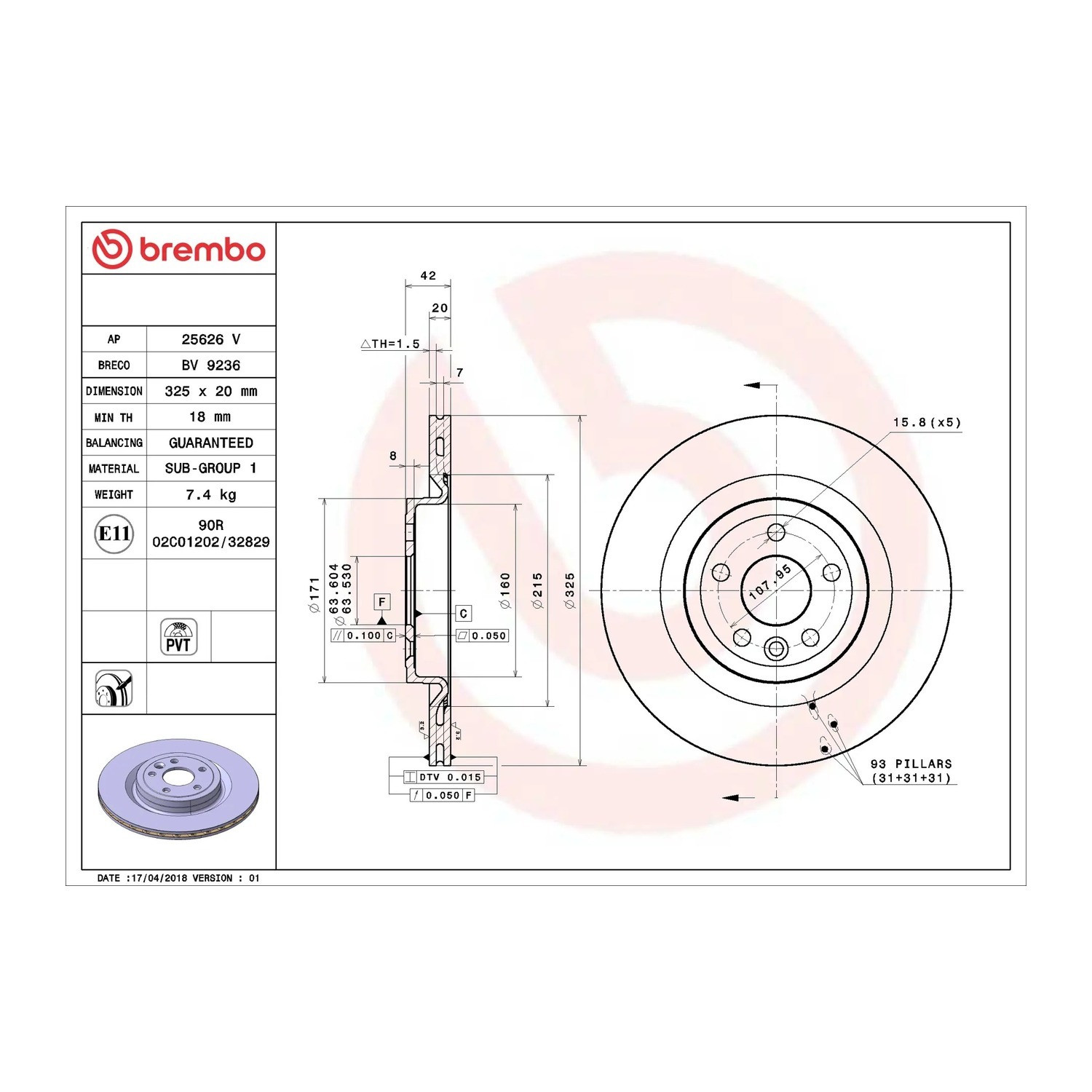 BREMBO 뒤세트 브레이크 디스크