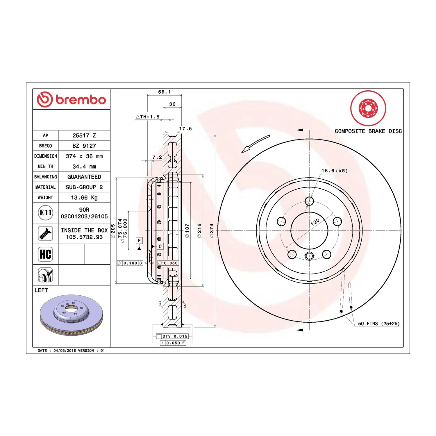 BMW 750d F01.F02 앞세트 브레이크 디스크 BREMBO 34106894383 34116785675 9350