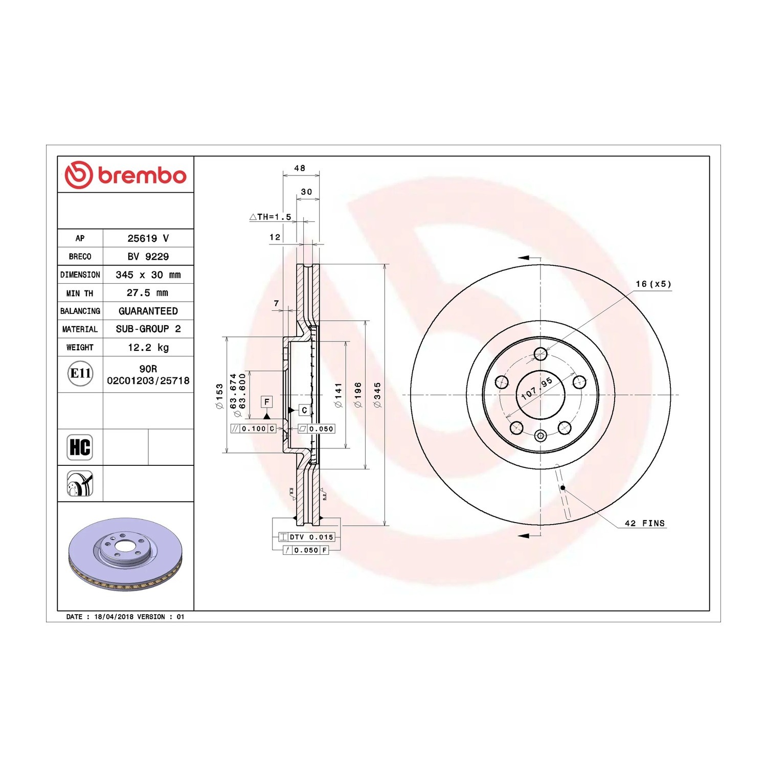 BREMBO 앞세트 브레이크 디스크