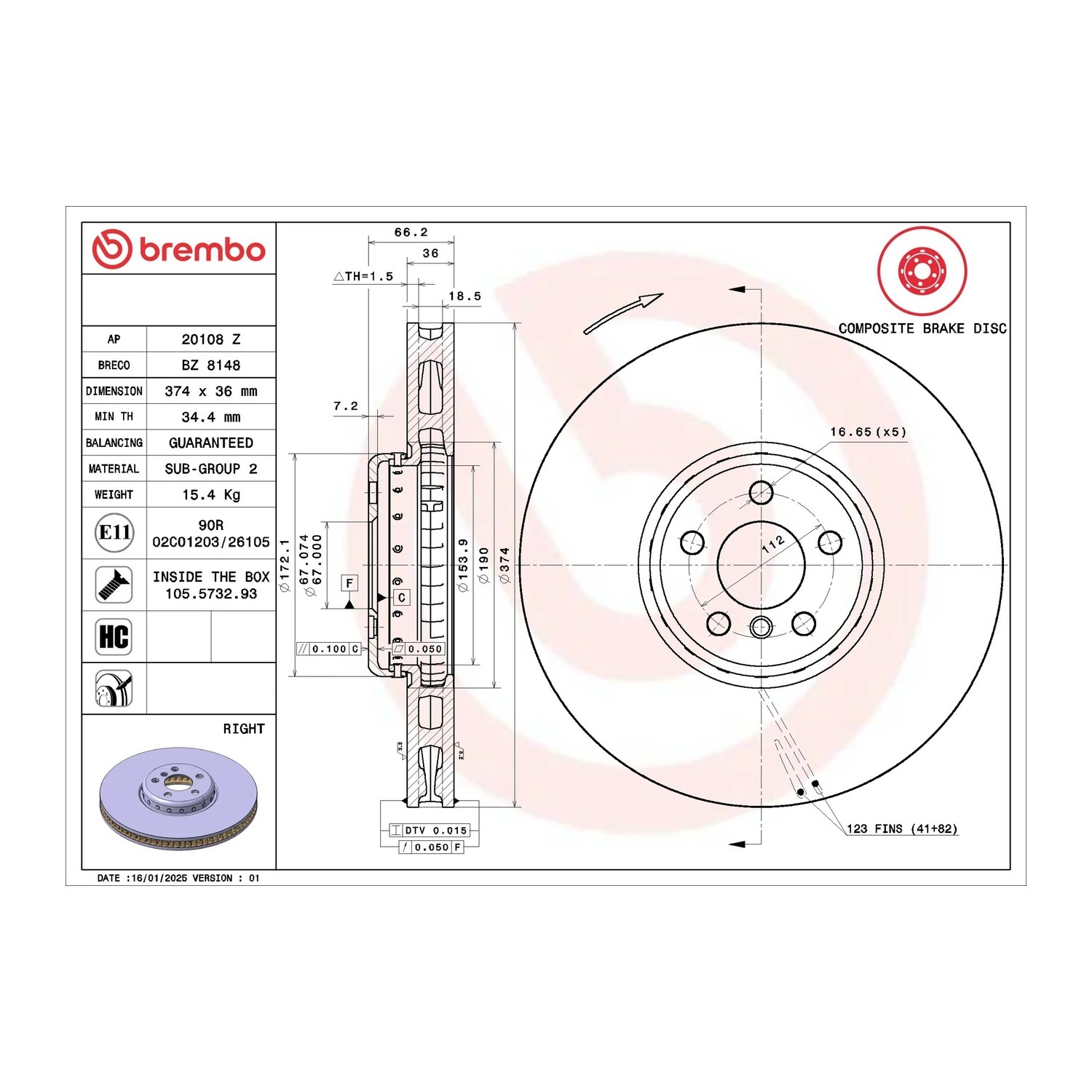 BMW X7 G07 앞우측 브레이크 디스크 BREMBO 34106875284 34106880078 cd6e