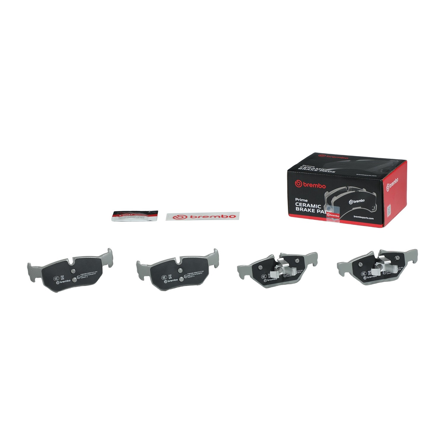 BMW 3시리즈 E90 E92 E93 뒤쪽 세라믹 브레이크 패드 BREMBO 34121288894 34212288891 34212409257 773f