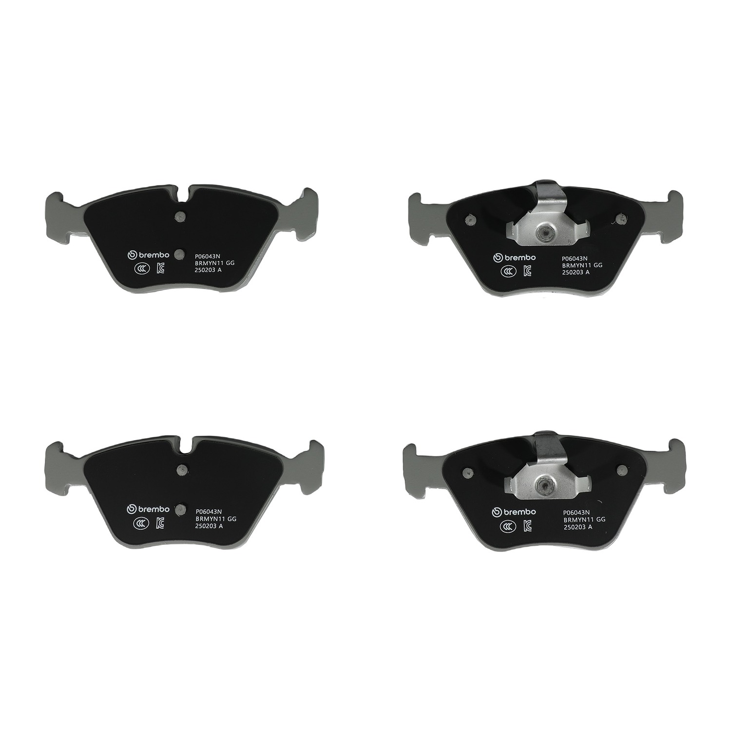 BMW 325i E46 앞쪽 세라믹 브레이크 패드 BREMBO 34116750148 34116761243 34116779652 2630