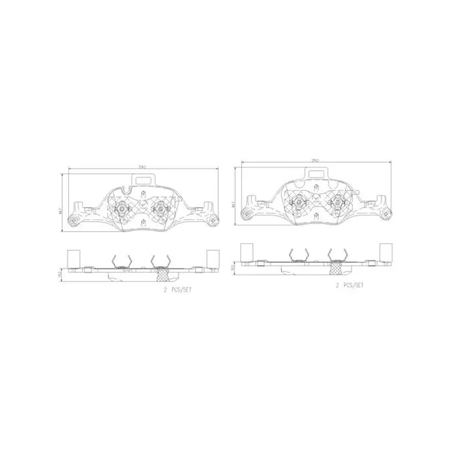 BMW X5 G05 앞쪽 세라믹 브레이크 패드 BREMBO 34106888482 34106898192 34106898266 de0a