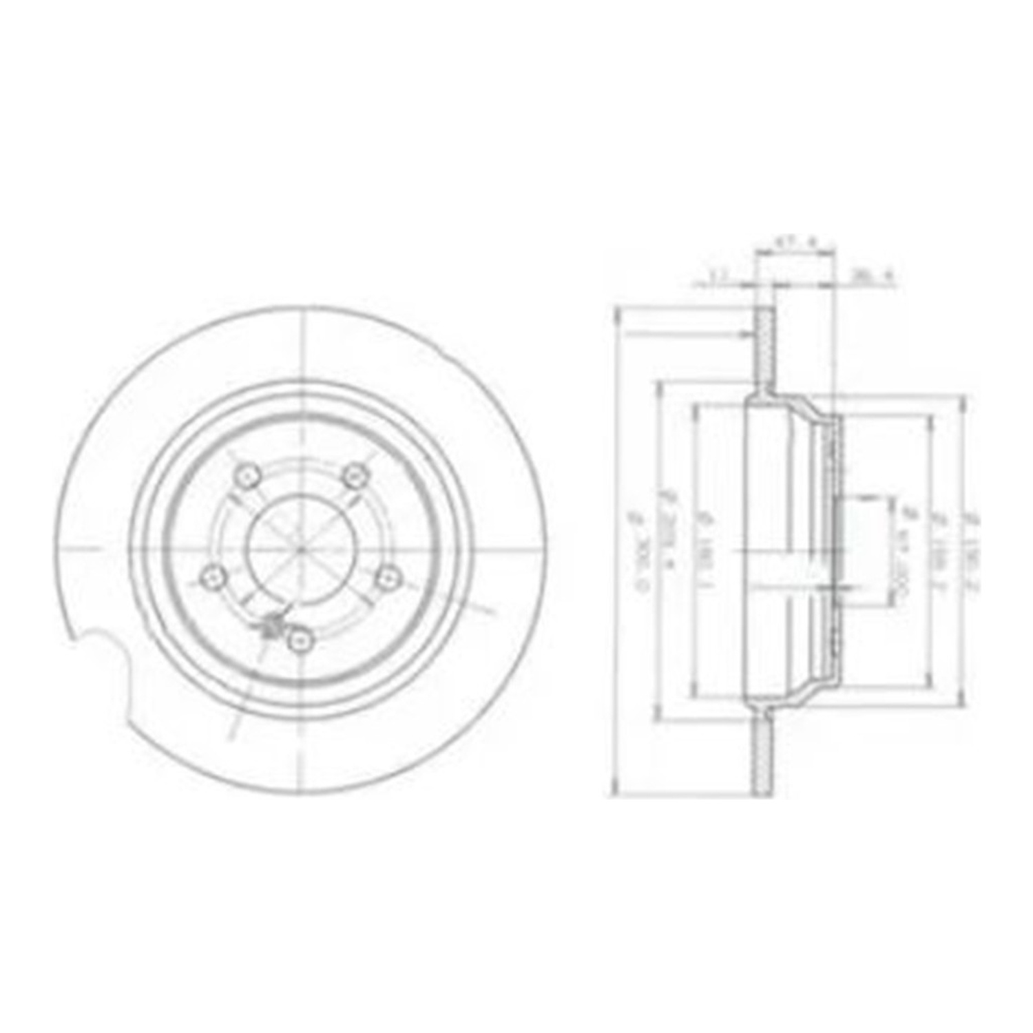 DELPHI 뒤세트 브레이크 디스크