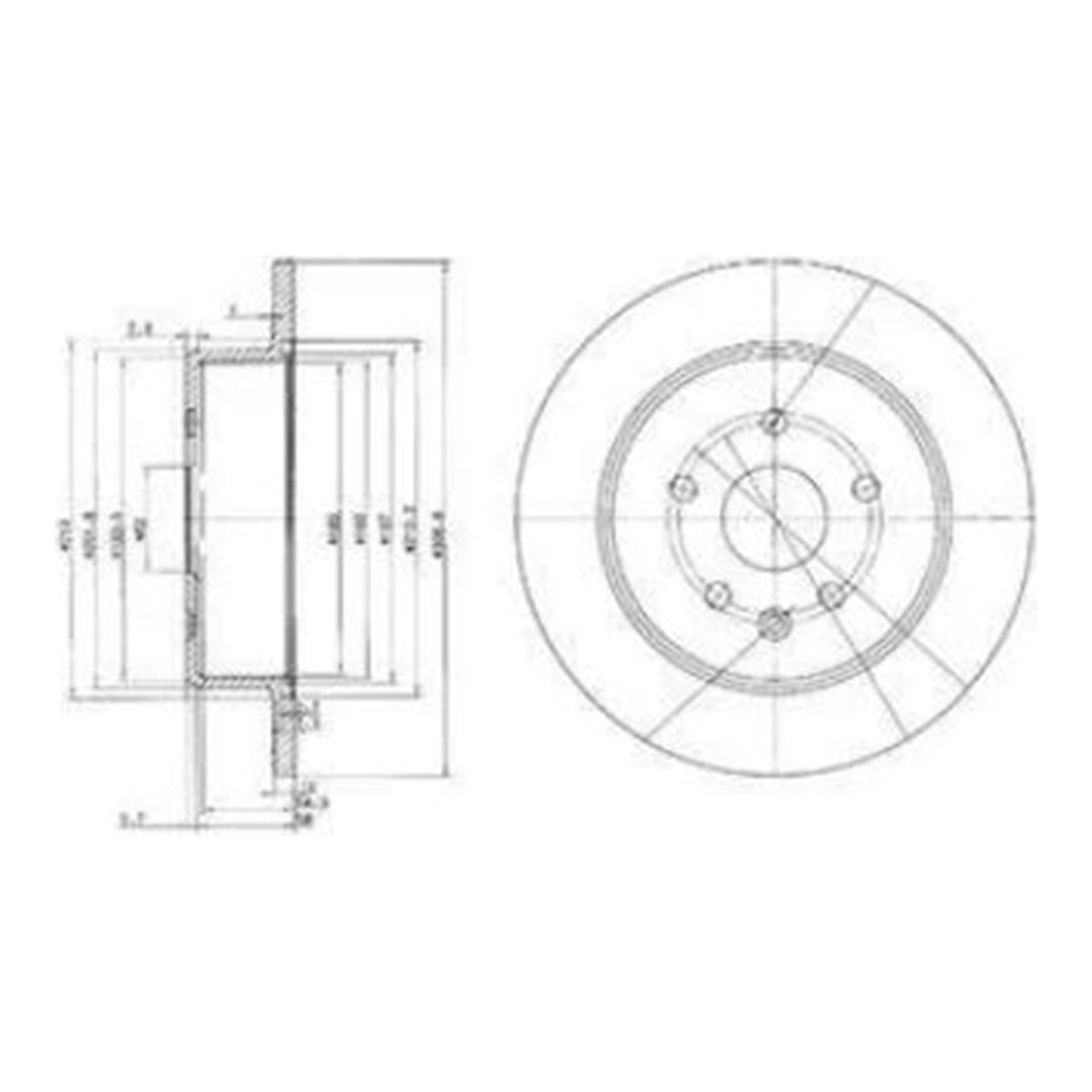 DELPHI 뒤세트 브레이크 디스크