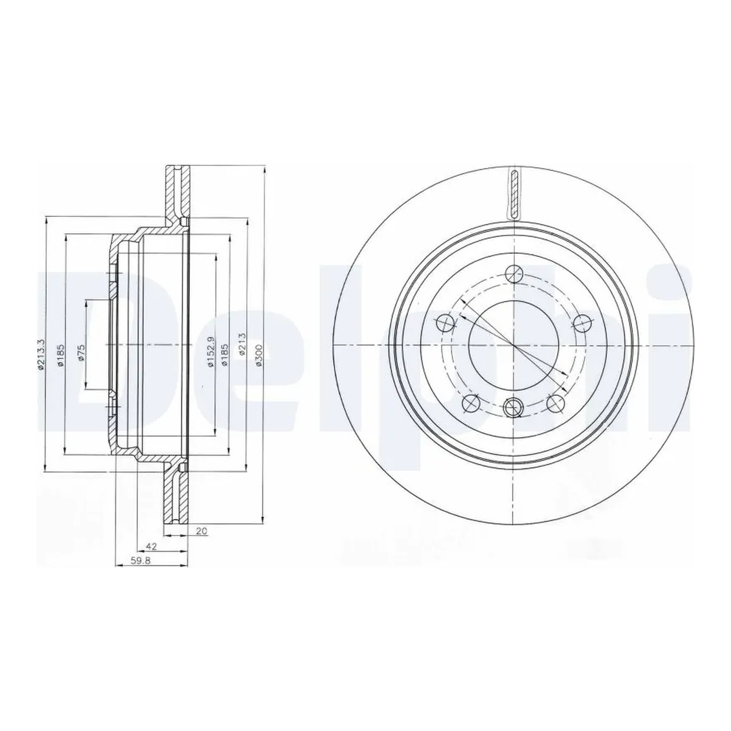 DELPHI 뒤세트 브레이크 디스크