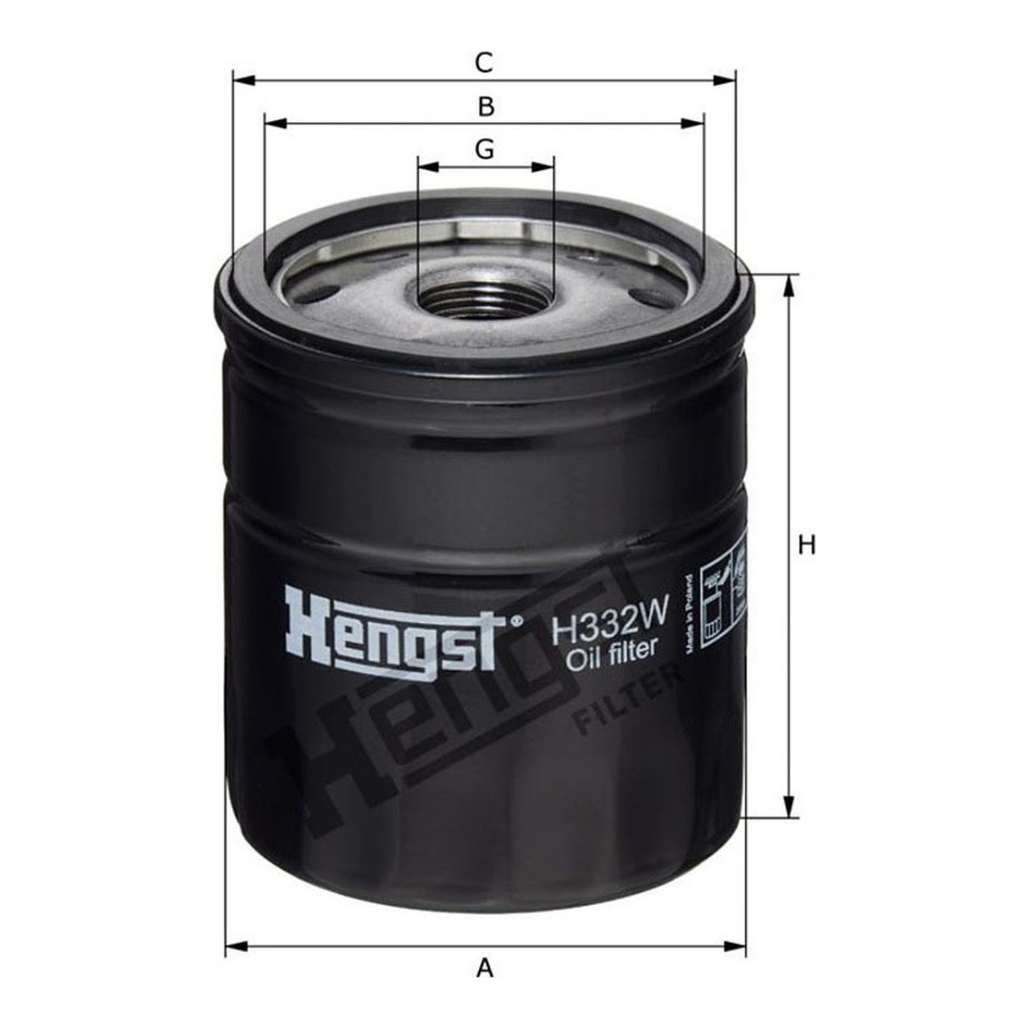 HENGST 엔진오일필터