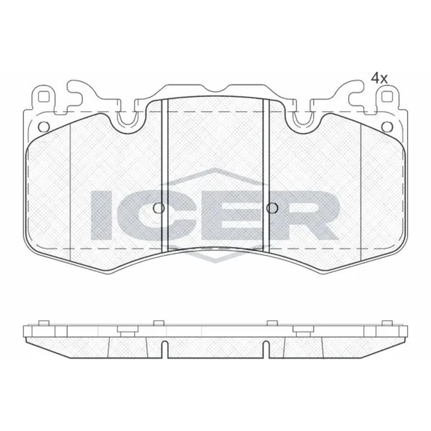 ICER 앞쪽 브레이크 패드