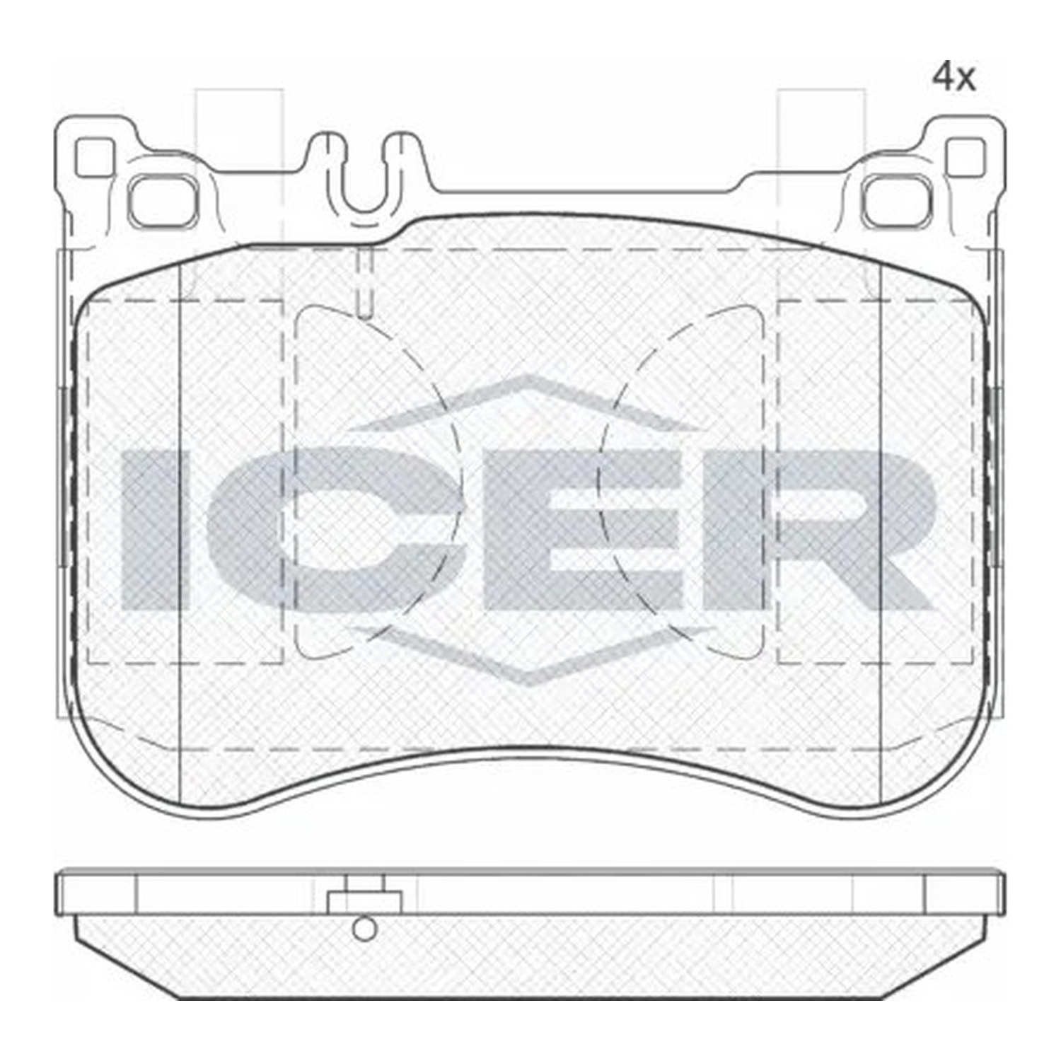 ICER 앞쪽 브레이크 패드