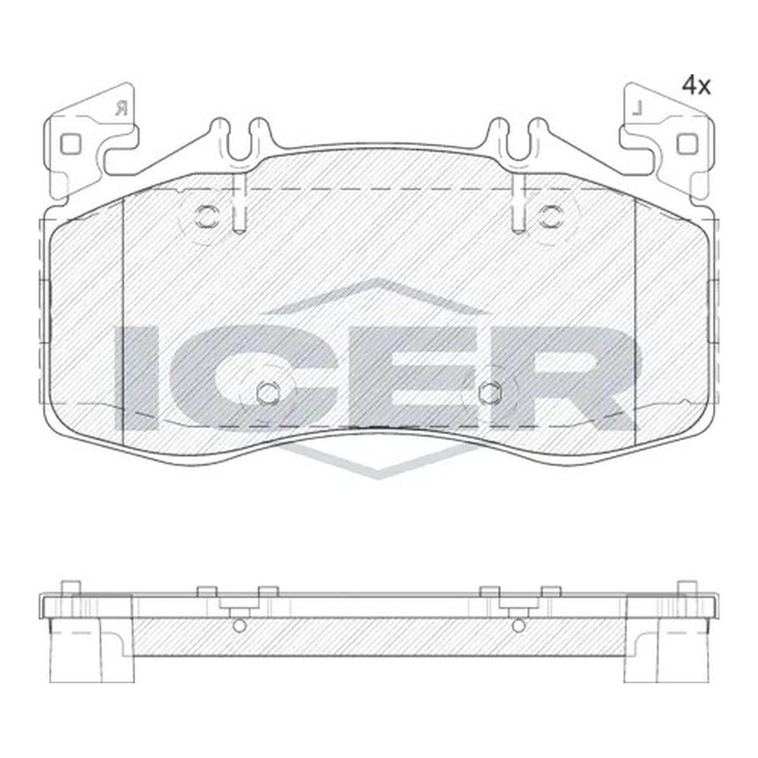 ICER 앞쪽 브레이크 패드