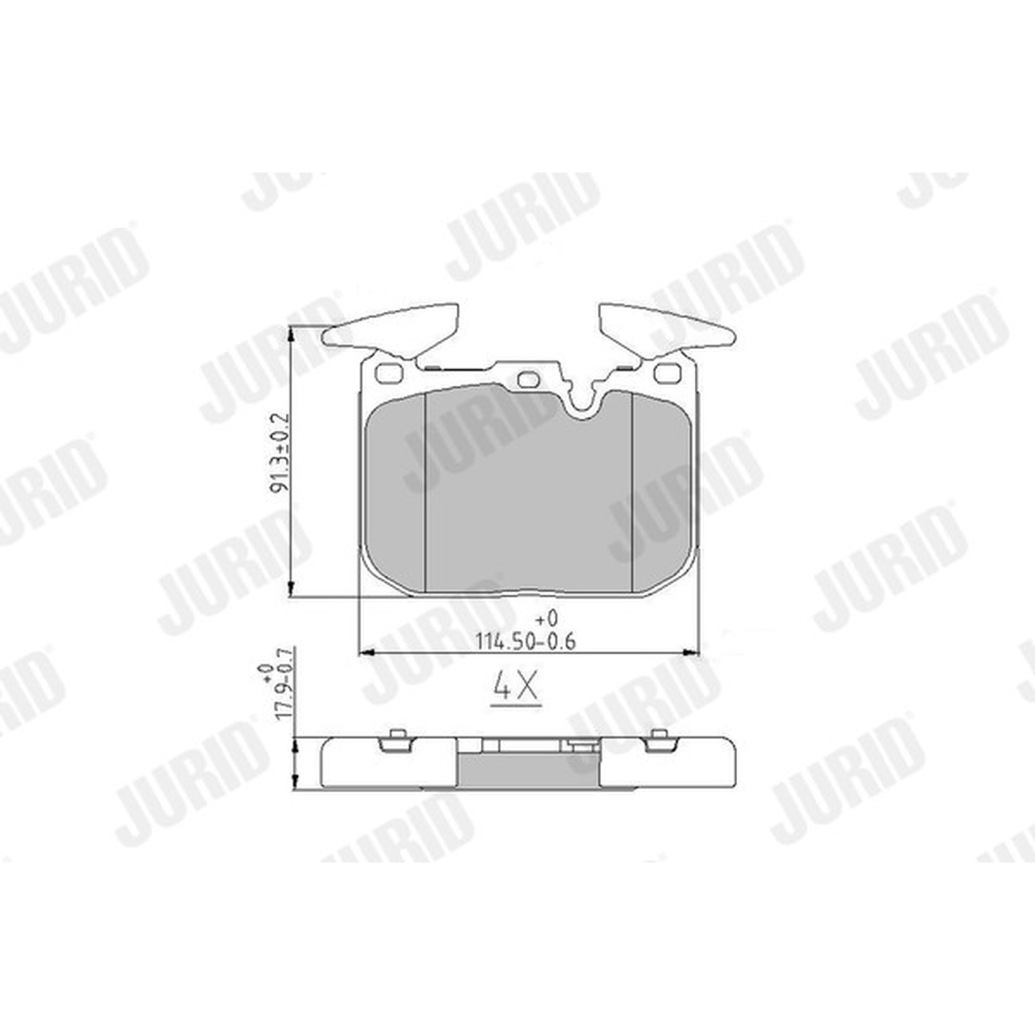 BMW 320d F31 앞쪽 브레이크 패드 JURID 34116850850 34116859066 34116878876 6ead