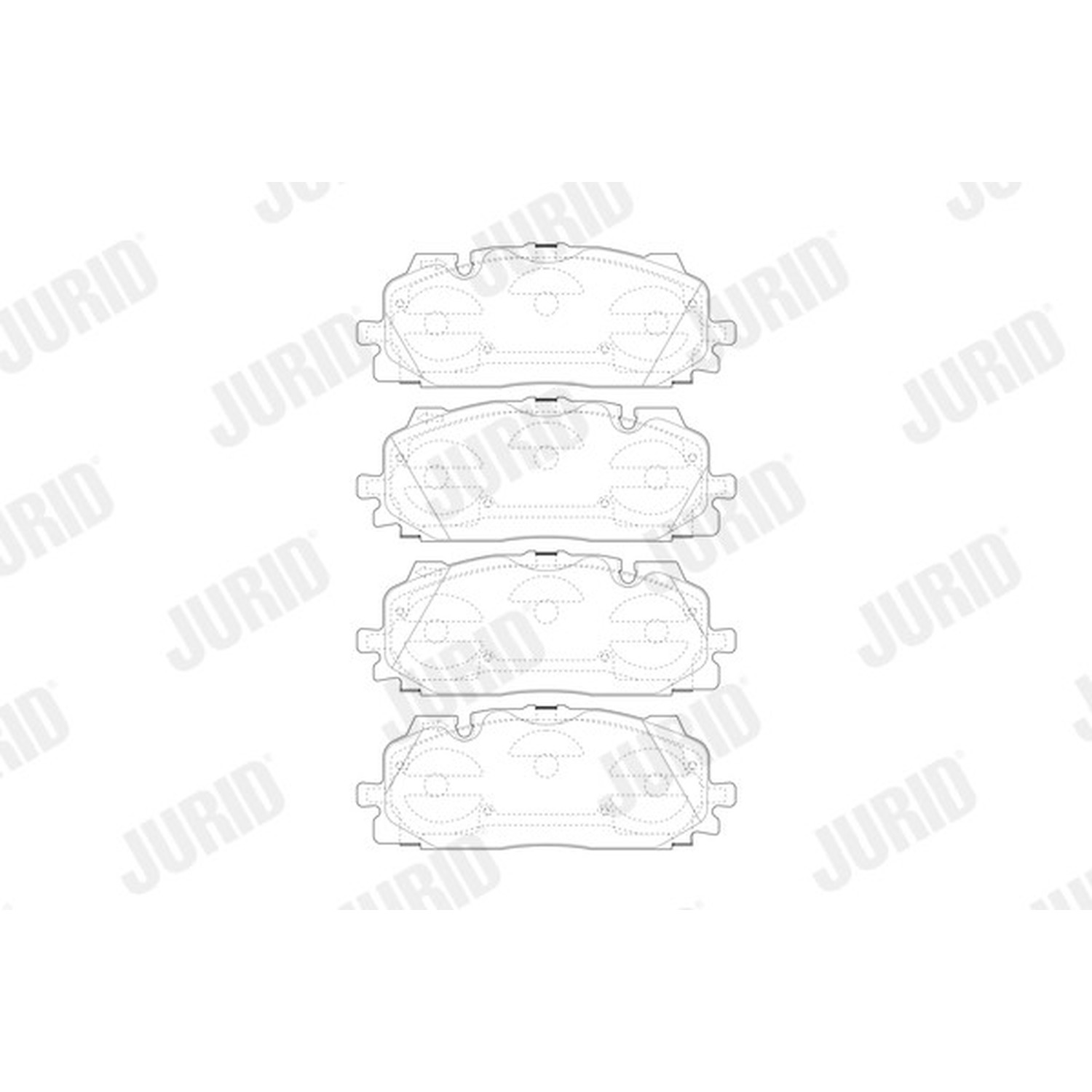 JURID 앞쪽 브레이크 패드
