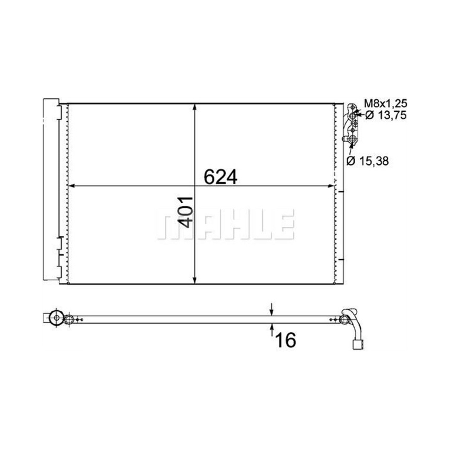 MAHLE 에어컨 콘덴서
