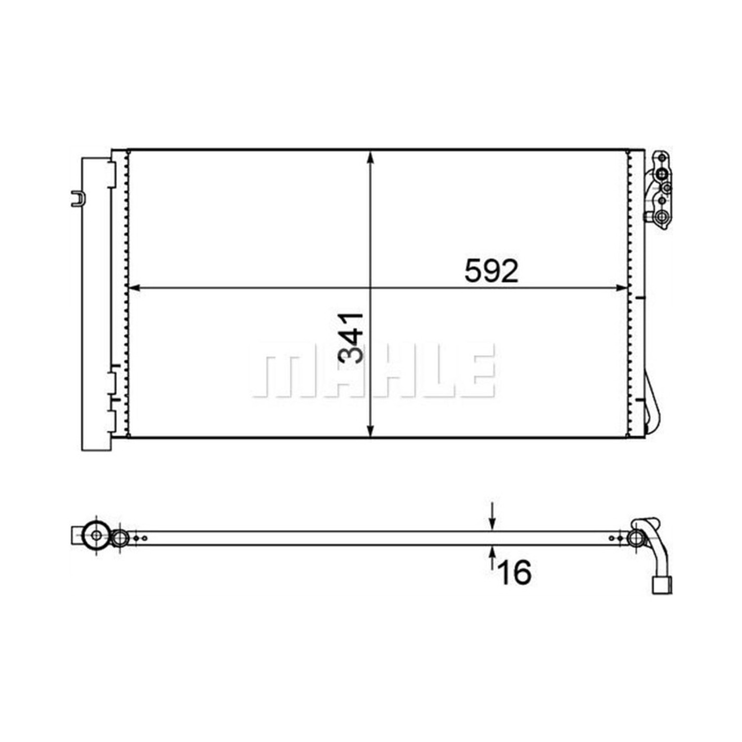 MAHLE 에어컨 콘덴서