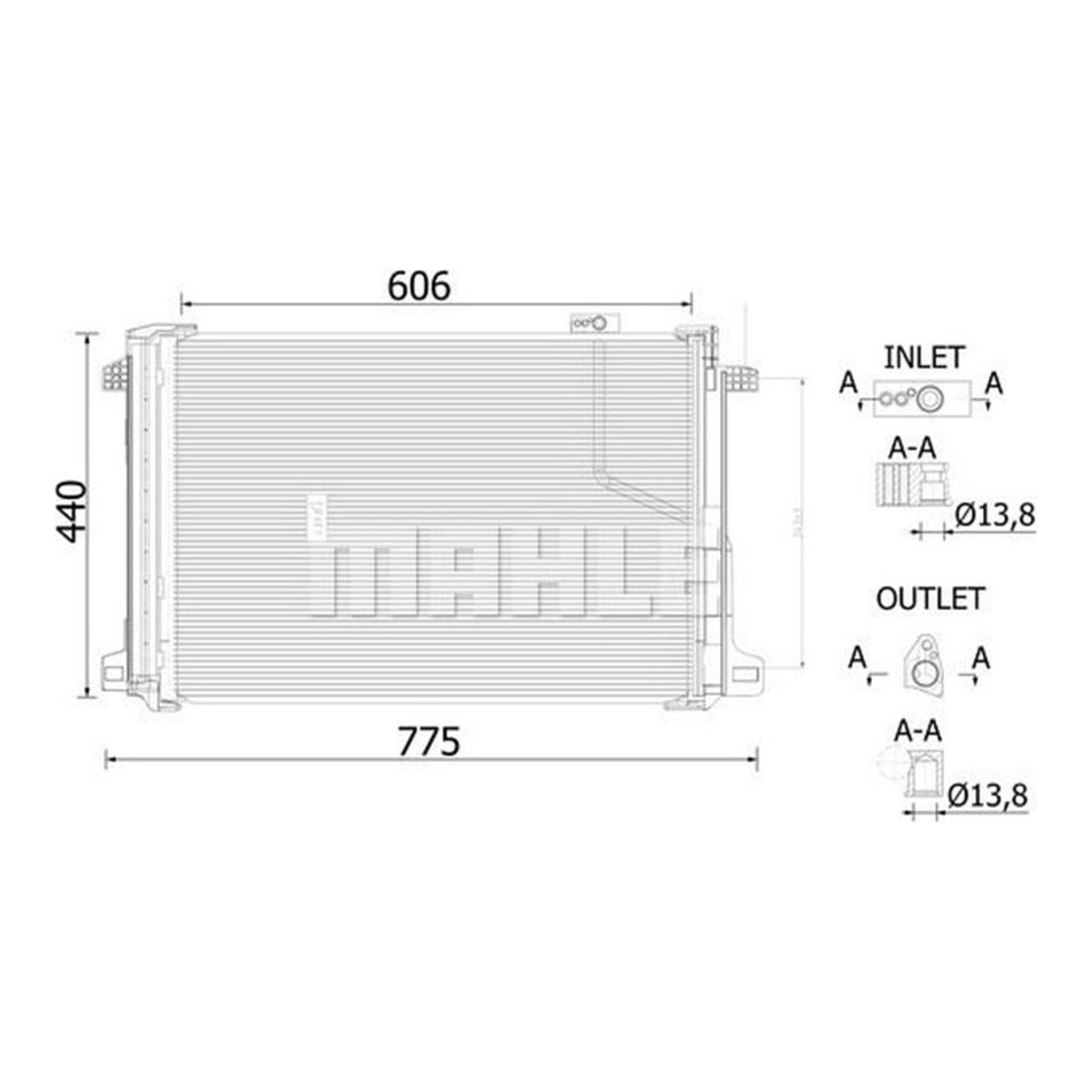 MAHLE 에어컨 콘덴서