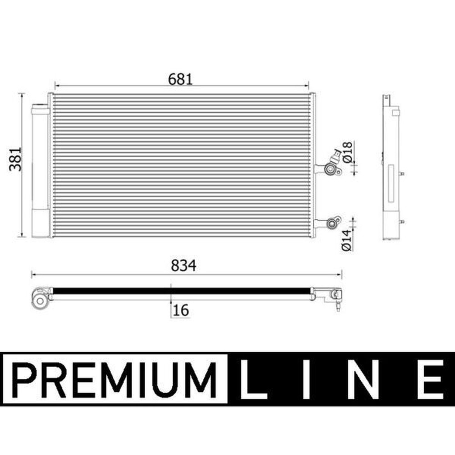 MAHLE 에어컨 콘덴서