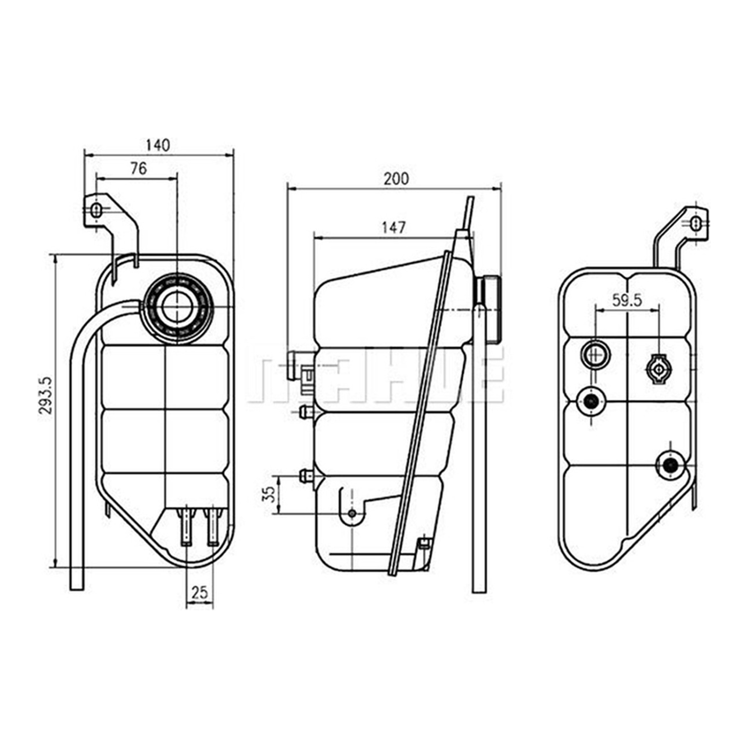 MAHLE 냉각수 보조탱크