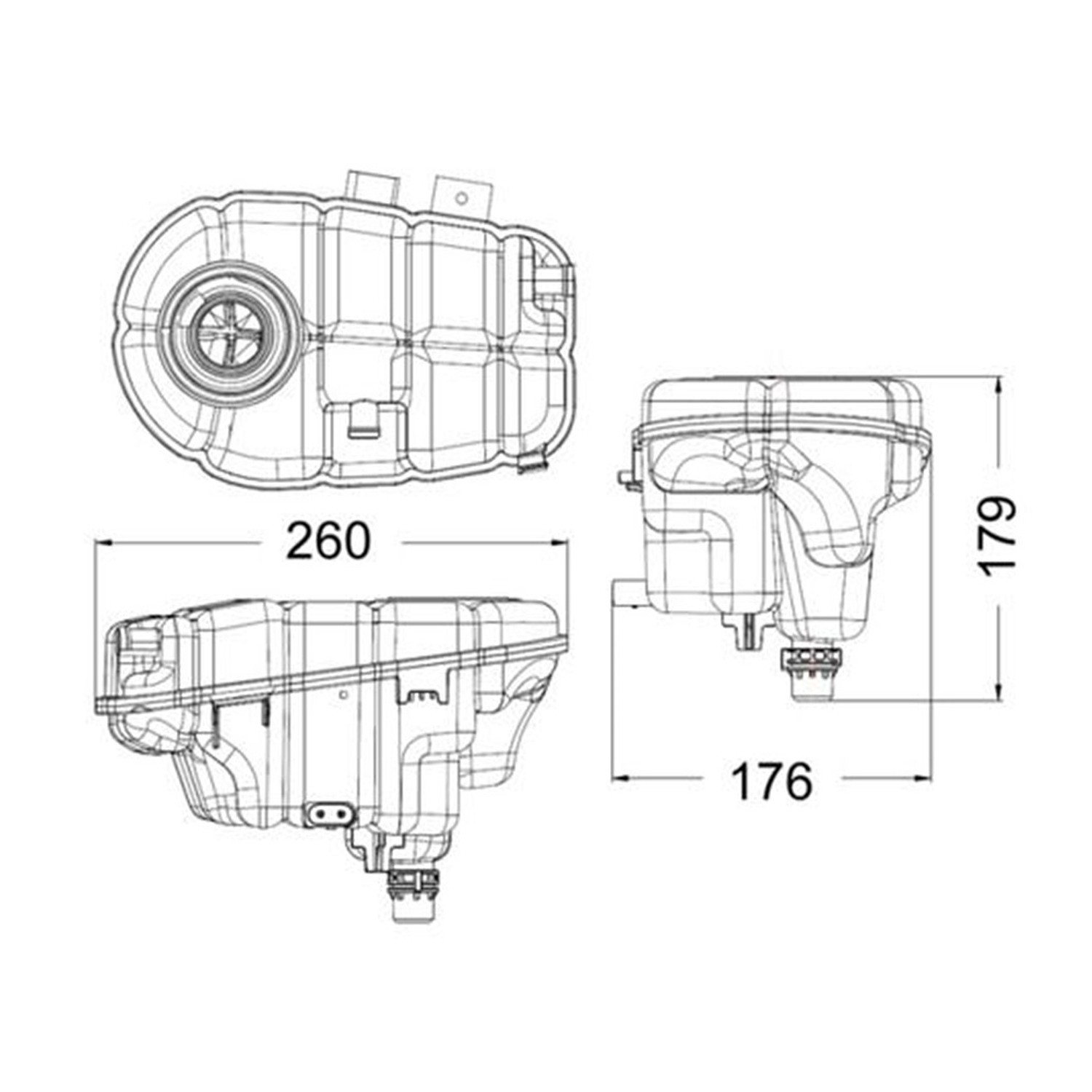 MAHLE 냉각수 보조탱크