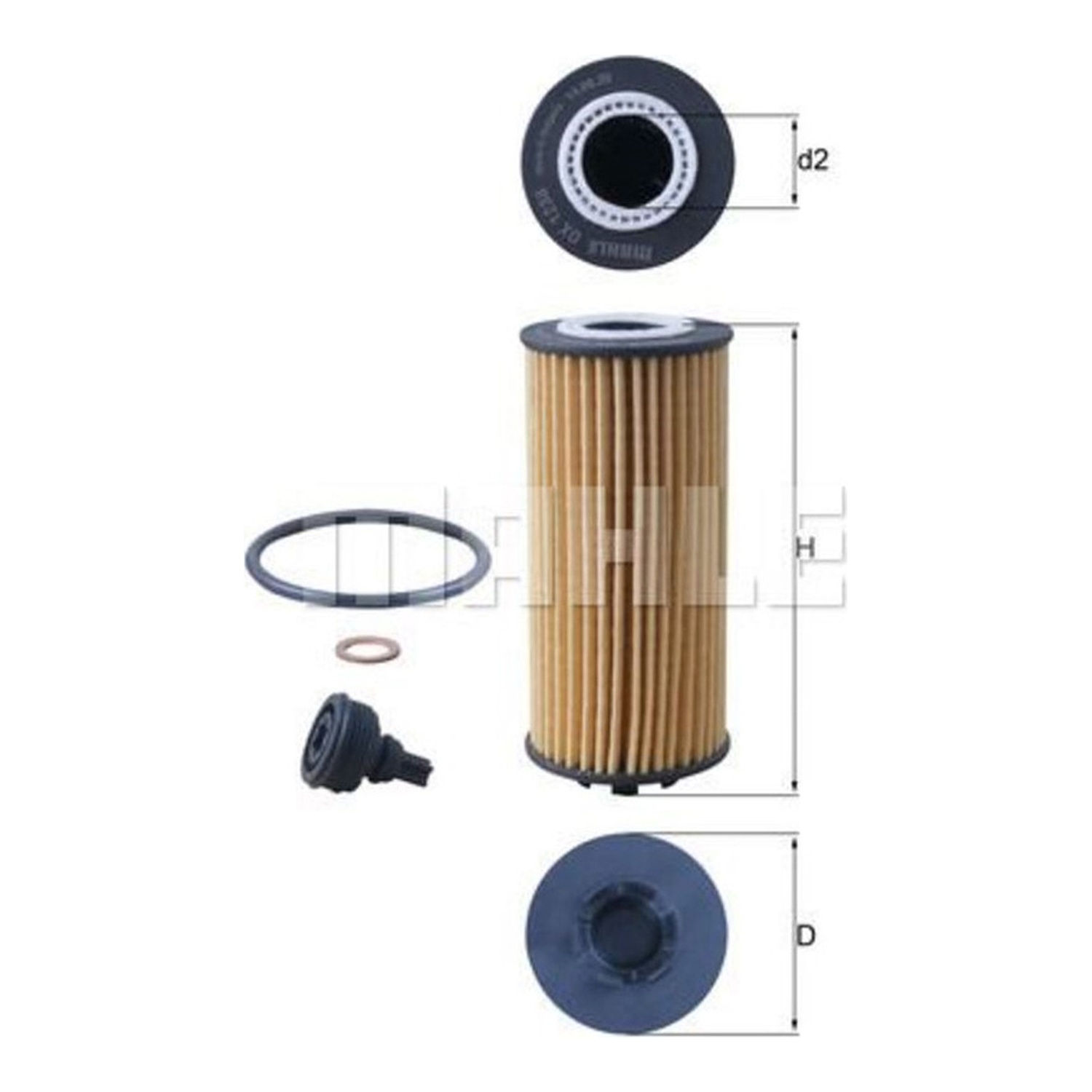 BMW X1 F48 엔진오일필터 MAHLE 11428593186 5abe