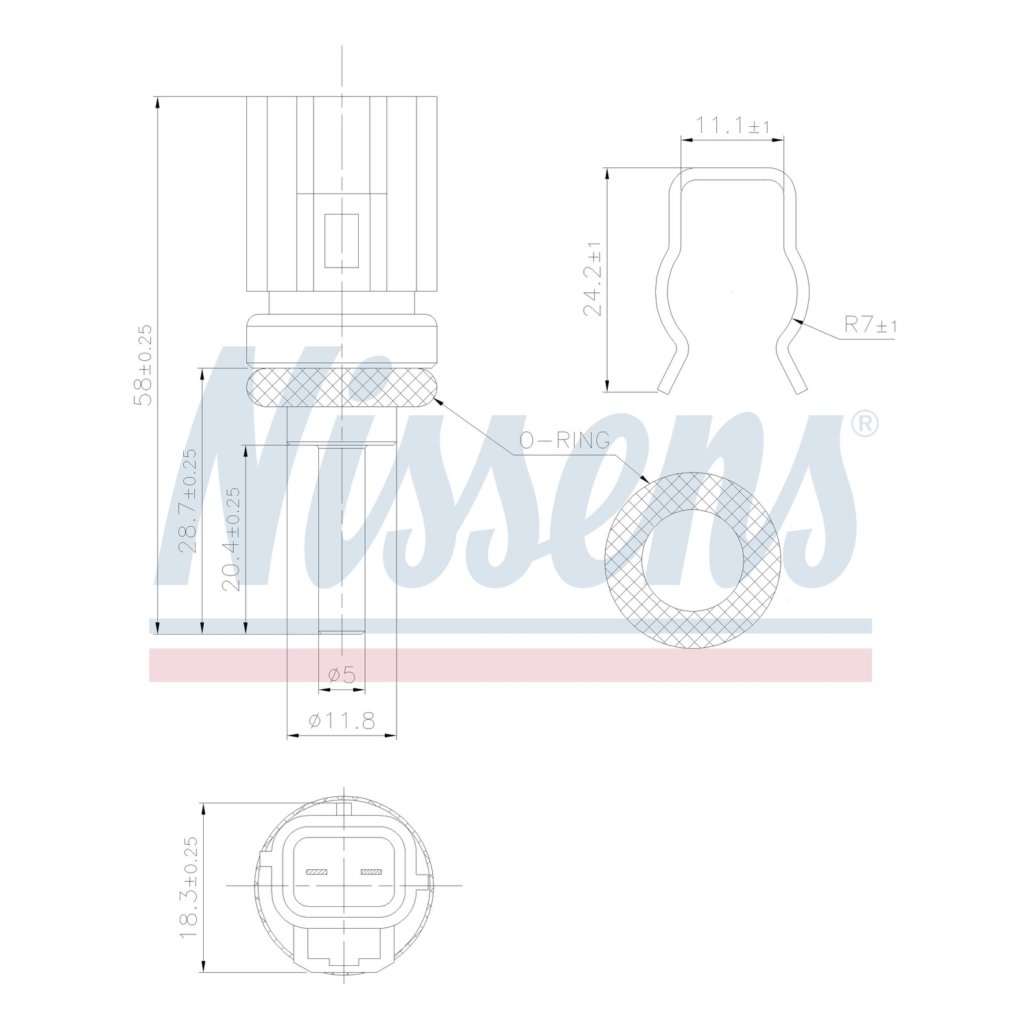 NISSENS 냉각수 온도센서