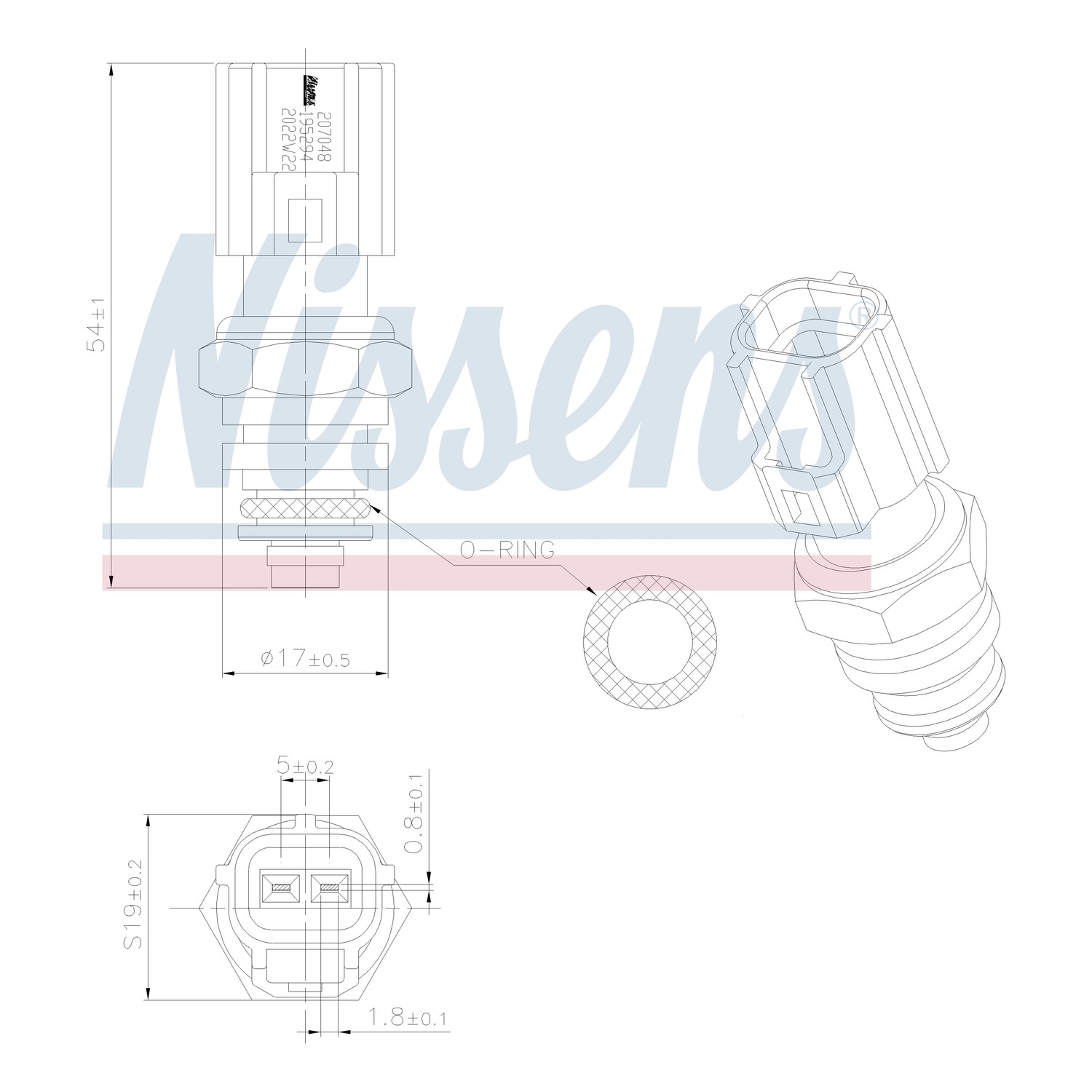 NISSENS 냉각수 온도센서