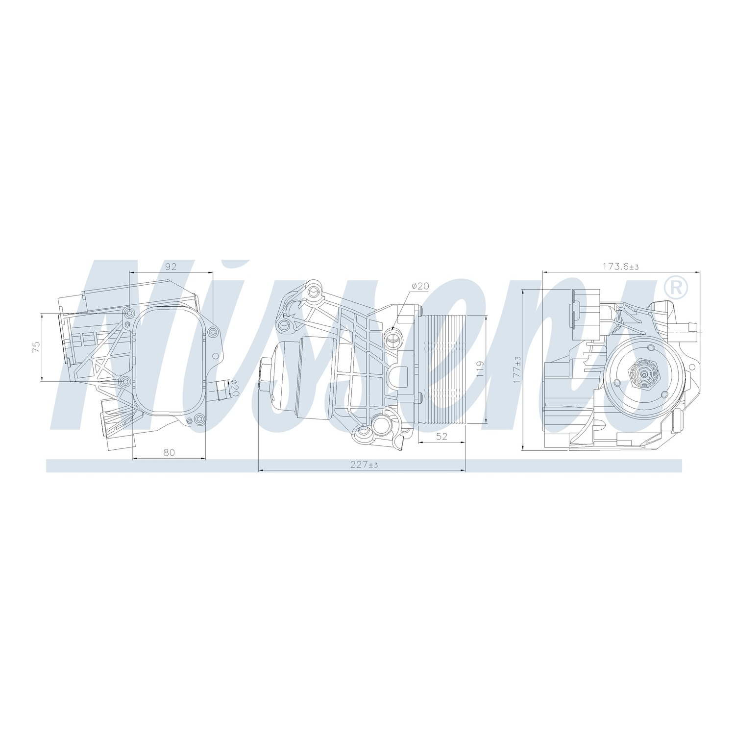 NISSENS 오일쿨러