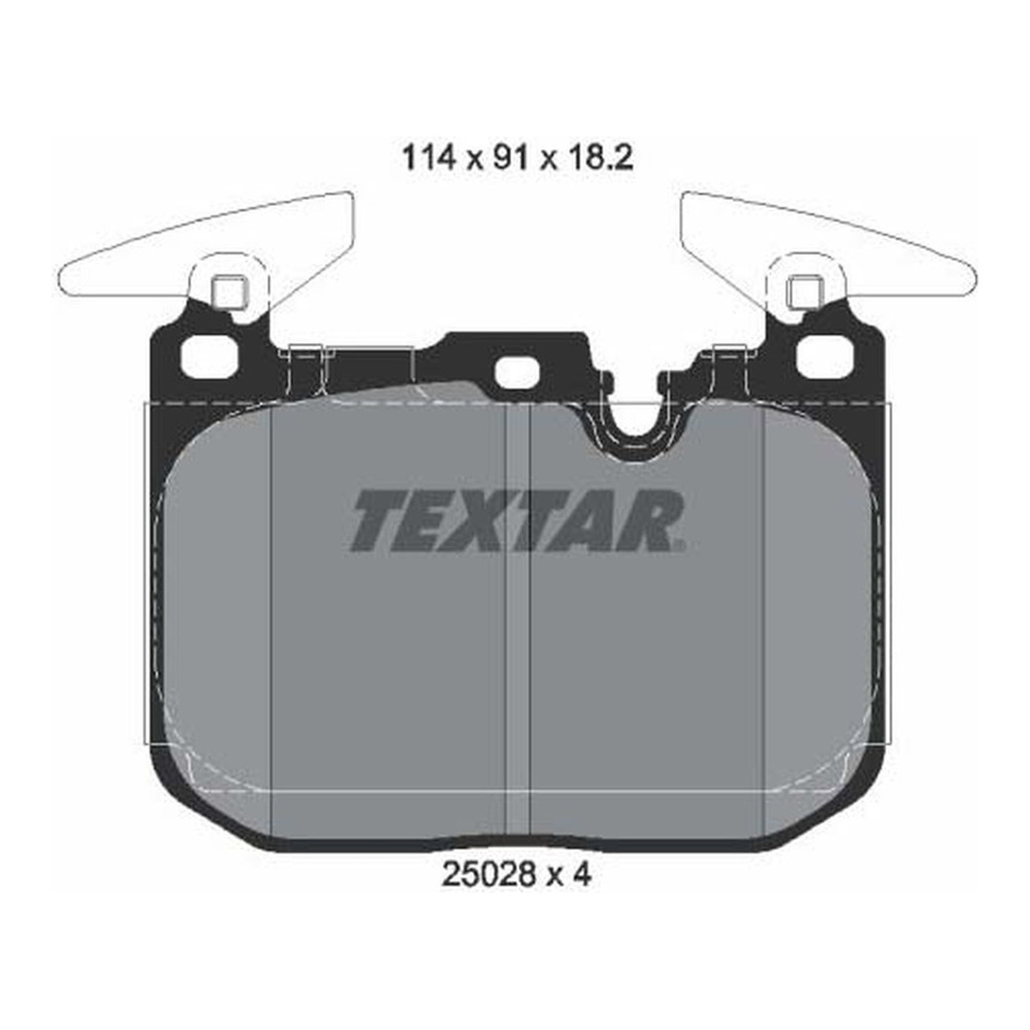 TEXTAR 앞쪽 브레이크 패드