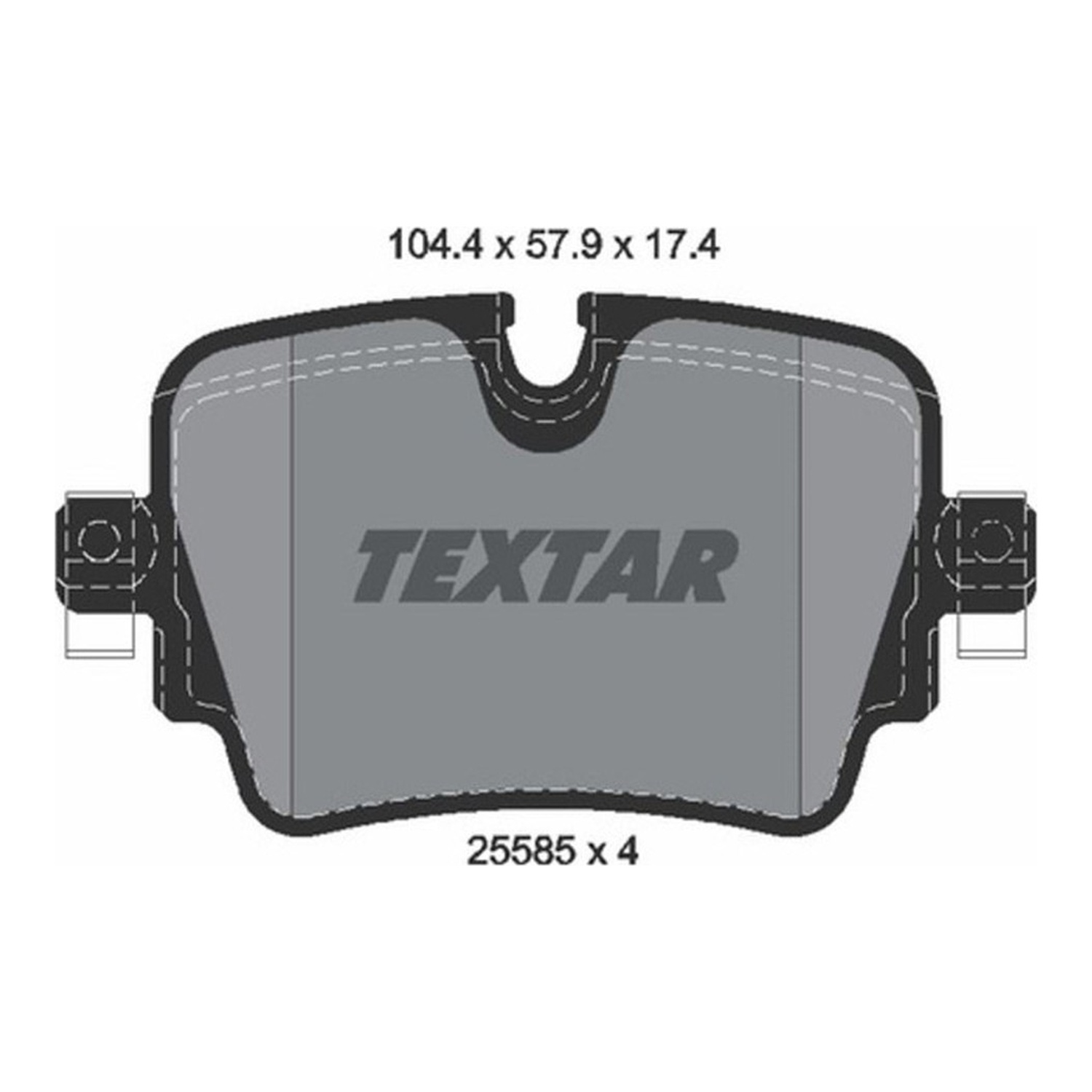 TEXTAR 뒤쪽 브레이크 패드