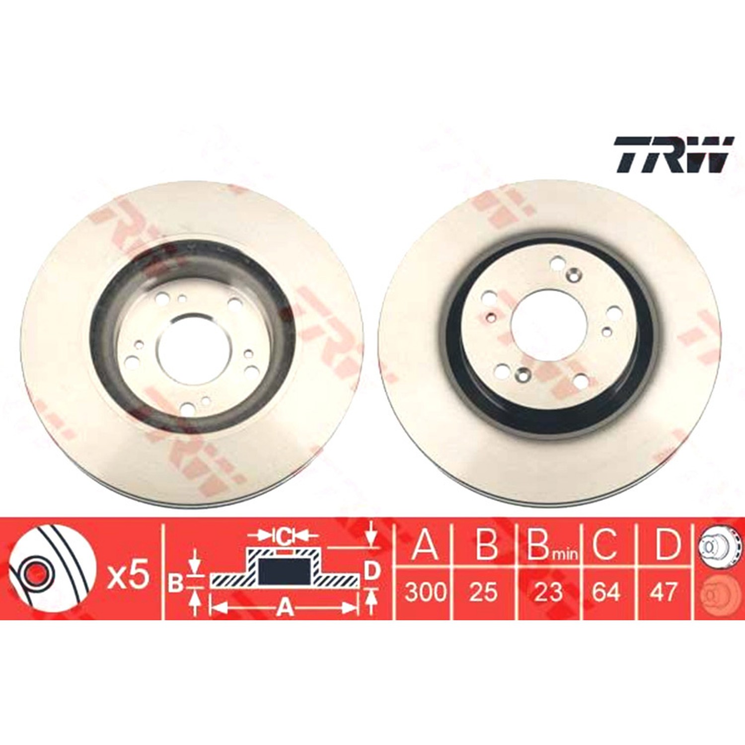 TRW 앞세트 브레이크 디스크