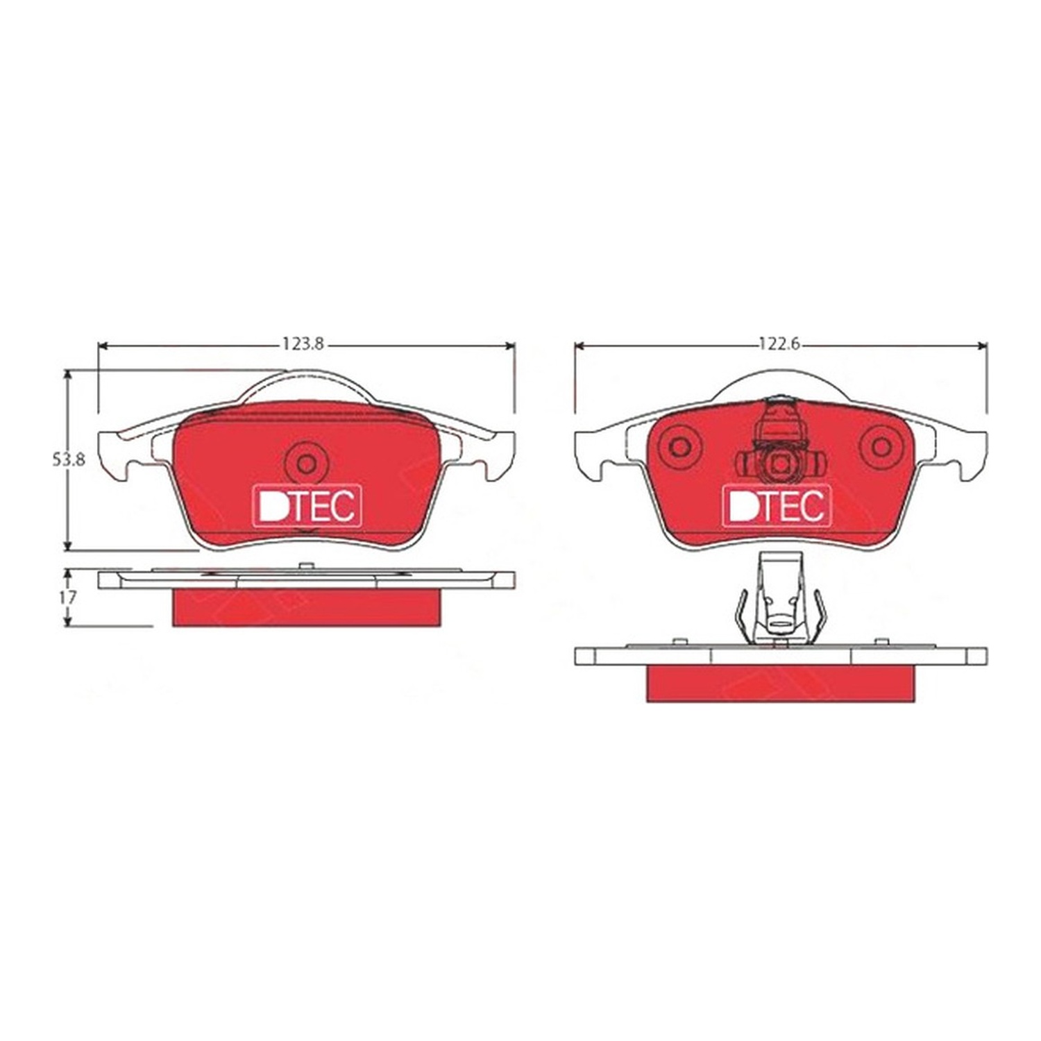 TRW 뒤쪽 세라믹 브레이크 패드