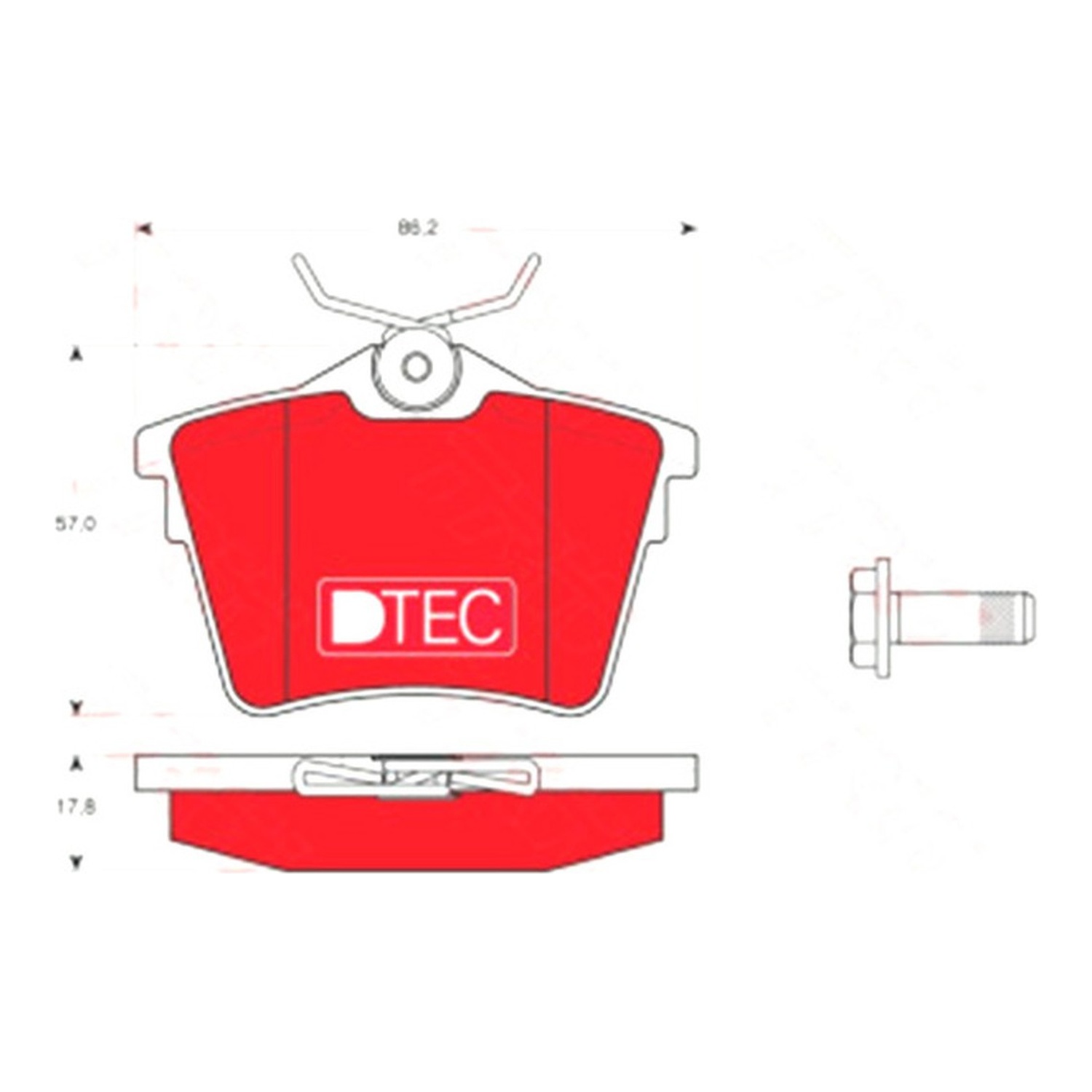 TRW 뒤쪽 세라믹 브레이크 패드