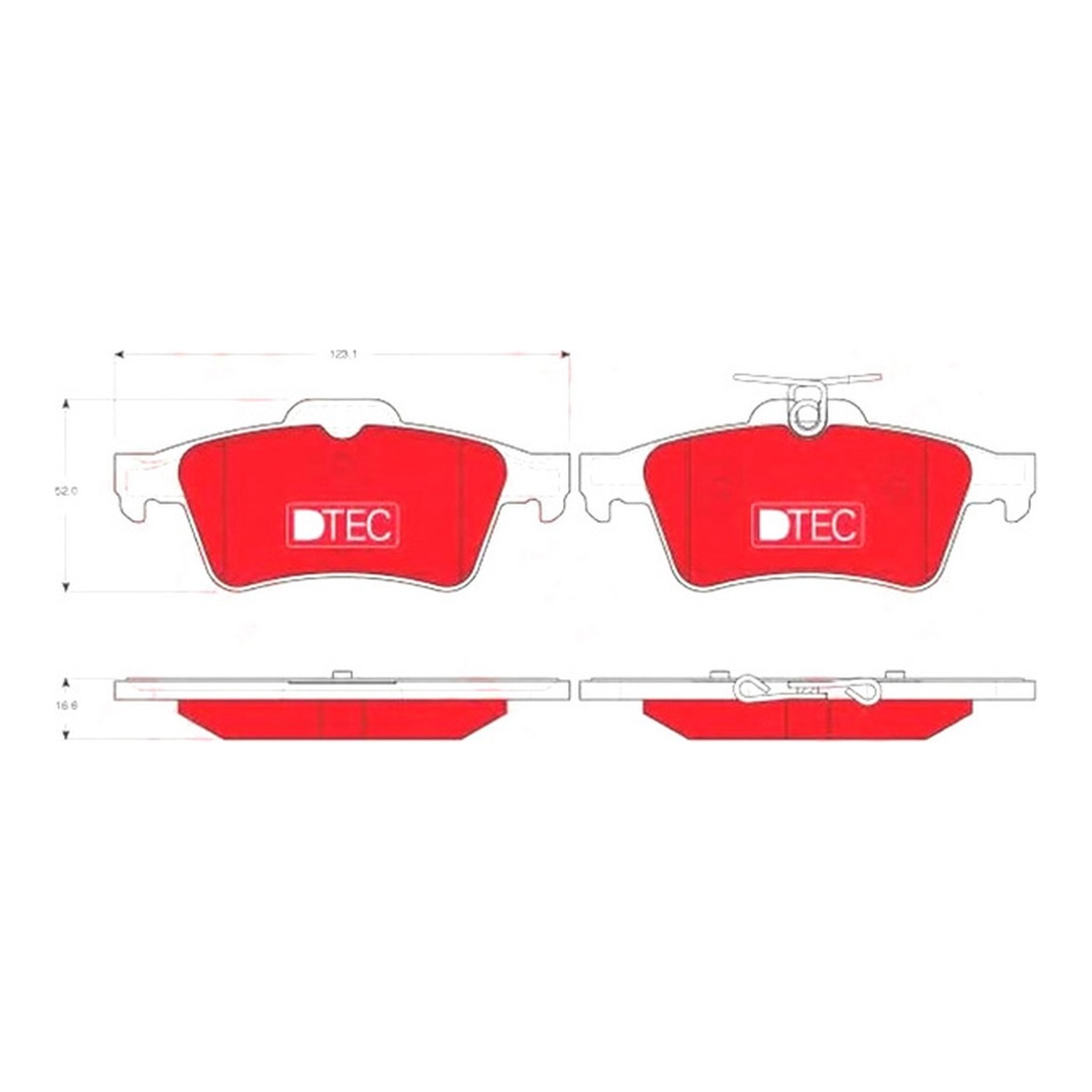 TRW 뒤쪽 세라믹 브레이크 패드