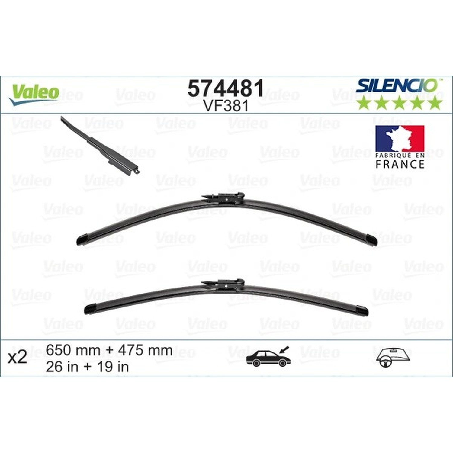 VALEO 앞쪽 와이퍼
